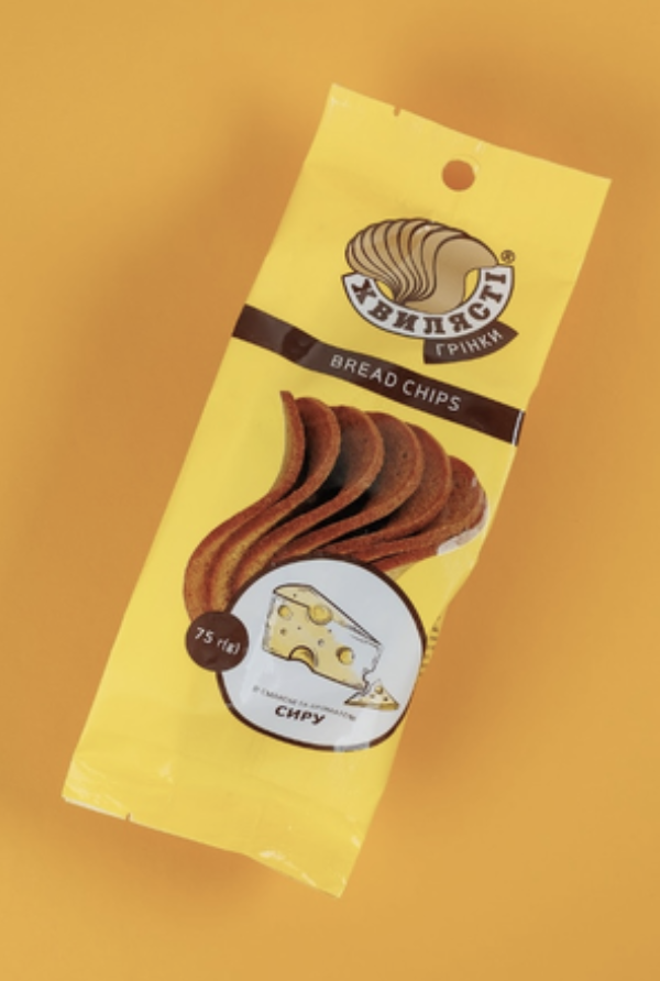 Сухарі-грінки Хвилясті житні-пшен.смак сиру 75г